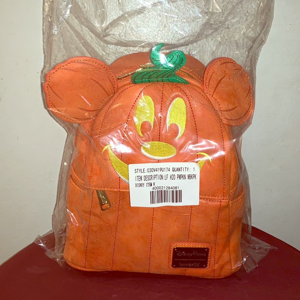 Pumpkin Mickey Mouse Mini Backpack